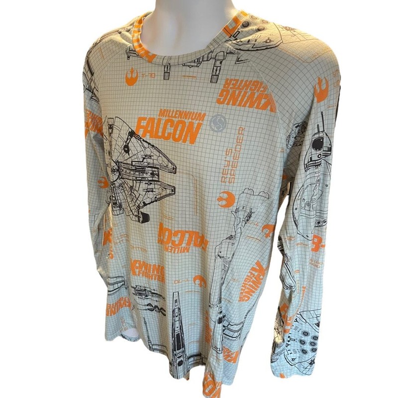Climatesmart Baselayer Starwars Millennium Falcon Cold Weather Shirt Size L gallery