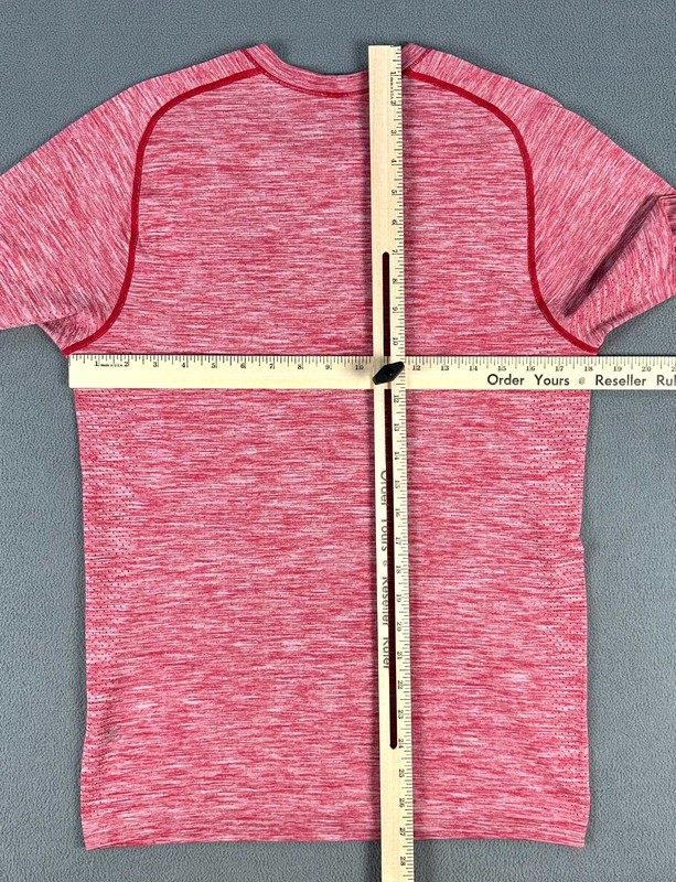 Lululemon Mens Small Red Metal Vent Tech Surge Performance Running Gym Lounge gallery
