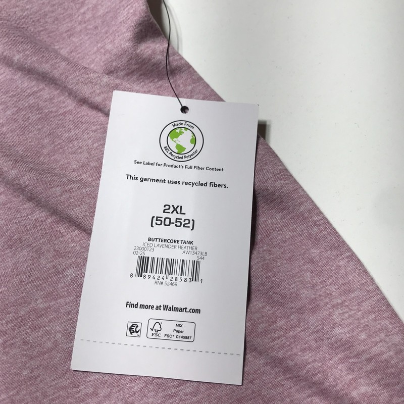 Athletic Works Mens XL/46-48 Iced Lavender Active Buttercore Tank Sleeveless NWT gallery