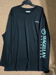 Magellan Outdoors Shirt Mens 4XL Black Long Sleeve Classic Fit Fishing Shirt