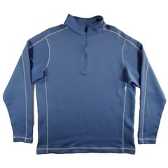 Nike Golf Dri-Fit Therma 1/2 Zip Pullover Blue Mens Large Performance Mock Neck