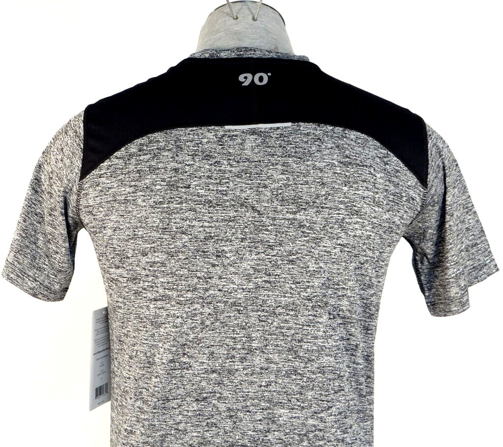 90 Degree By Reflex Cationic Charcoal Short Sleeve Athletic Shirt Men's NWT gallery