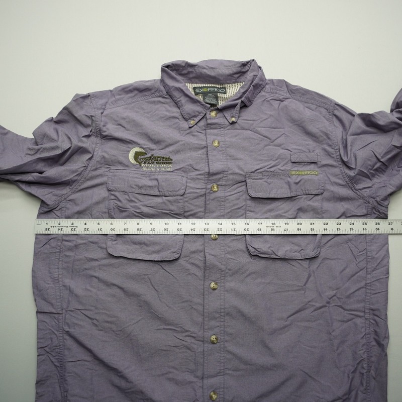 ExOfficio Mens Button Up Hiking Fishing Shirt XXL 2XL Vented Breathable gallery