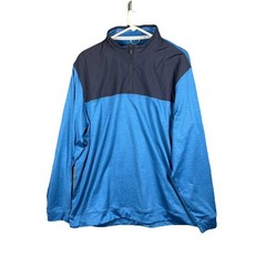 Puma Mens Golf 1/4 Zip Pullover Jacket Blue Performance Activewear XL