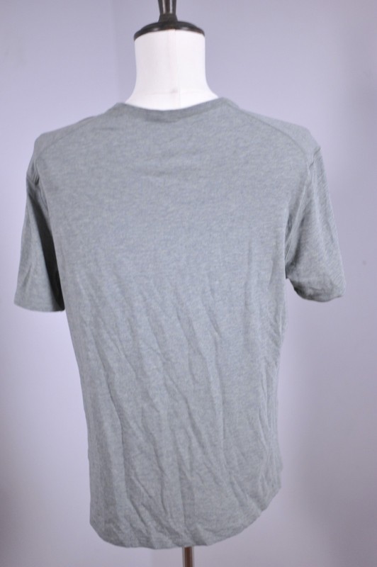 Lululemon 2 Button Henley Heather Gray/Blue Men's Large L gallery