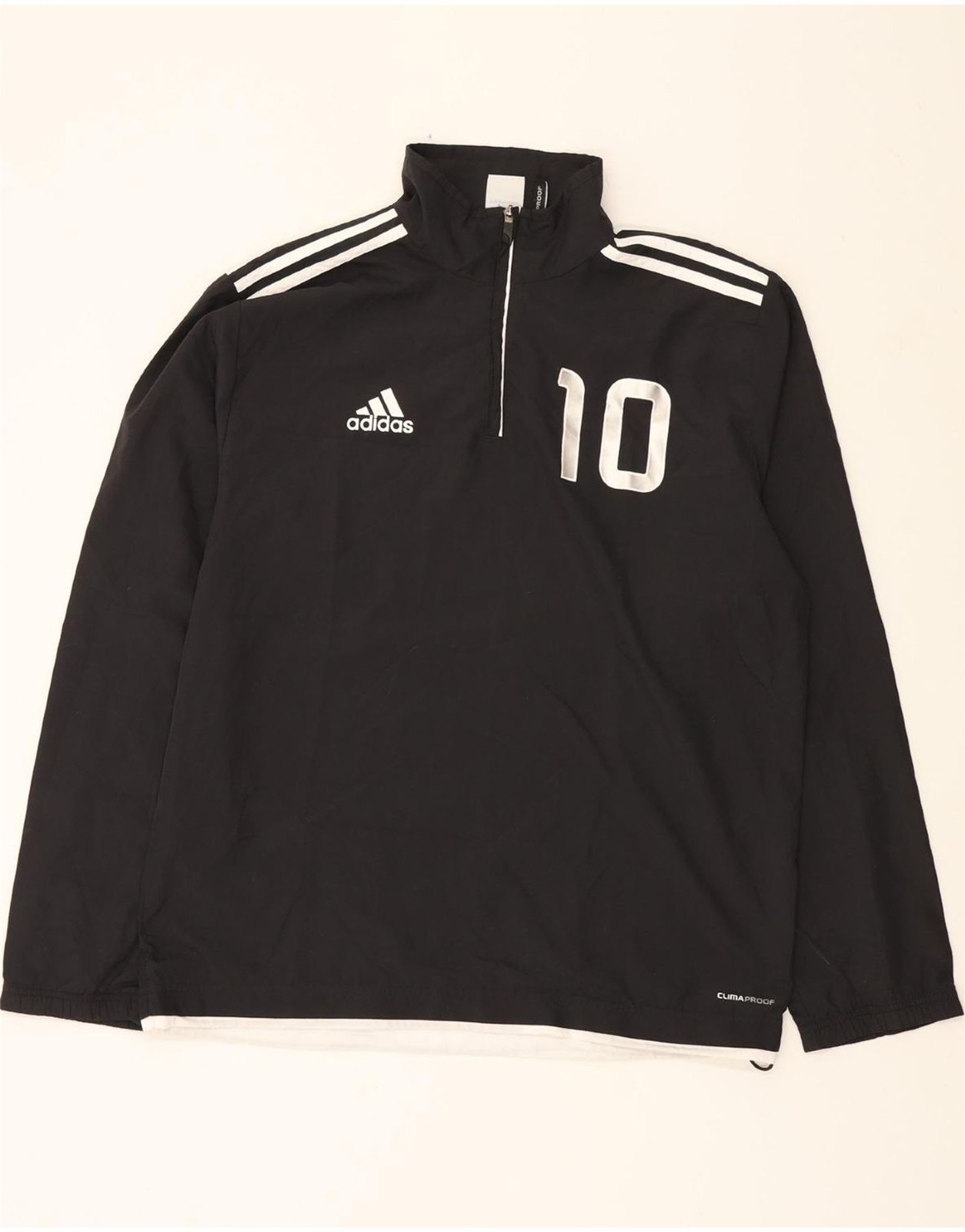 ADIDAS Mens Graphic Pullover Tracksuit Top UK 38/40 Medium Black DI11 gallery