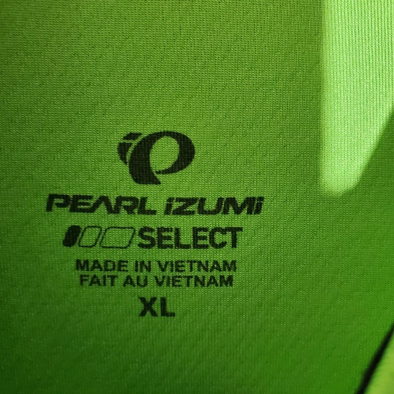 Pearl Izumi Cycling Jersey Mens XL Green Black Short Sleeve Full Zip Bike Shirt gallery