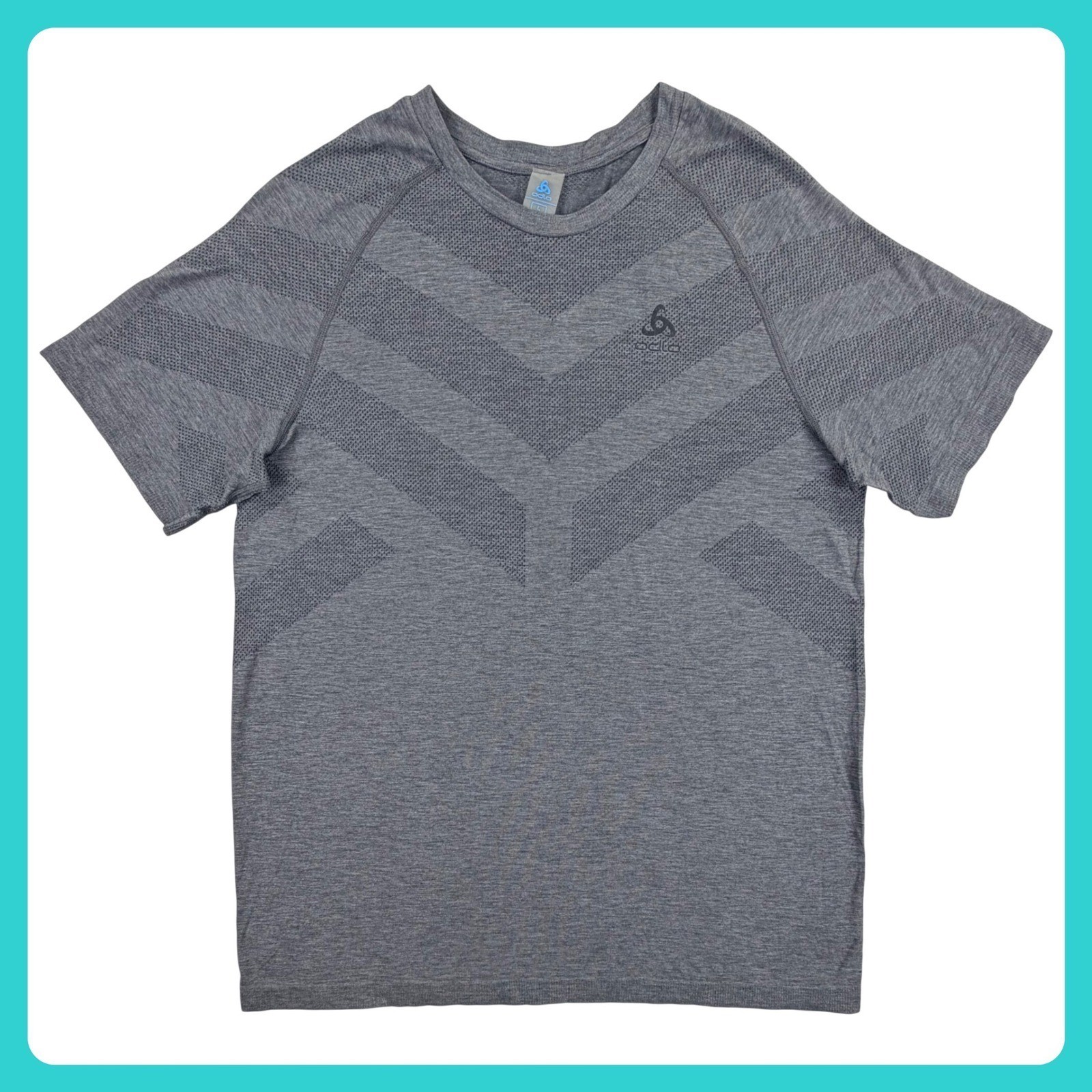 Odlo Kinship Light T Shirt Men Large Gray Lyocell Blend Short Sleeve Performance gallery