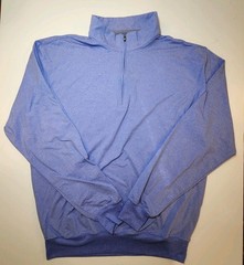 Turtleson Tour Performance Size Medium Quarter Zip Pullover Blue Stretch
