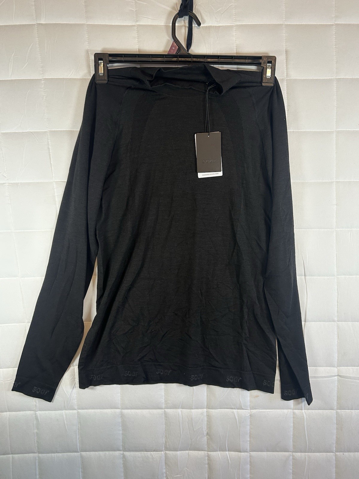 SOAR Silk Base Layer Mens XL Black Long Sleeve Running Top NWT Performance gallery