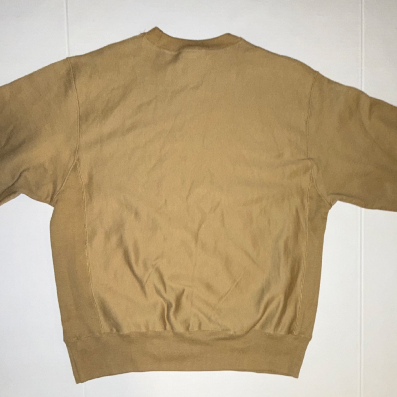 Champion Reverse Weave Men's Tan M Cotton Crew Neck Long Sleeve Sweatshirt gallery