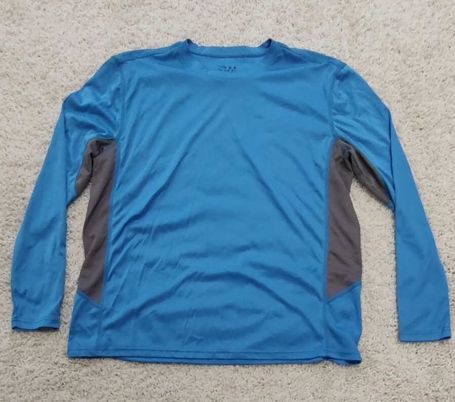 Mens Activewear Shirt PBX Pro Blue Gray Size XXL Golf Performance gallery