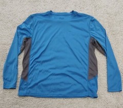 Mens Activewear Shirt PBX Pro Blue Gray Size XXL Golf Performance