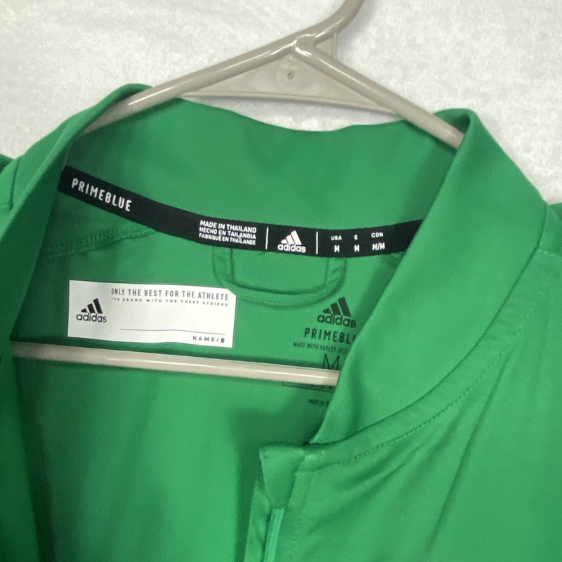 Adidas North Dakota Fighting Hawks Basketball Prime Blue Pullover 1/4 Zip Mens M gallery