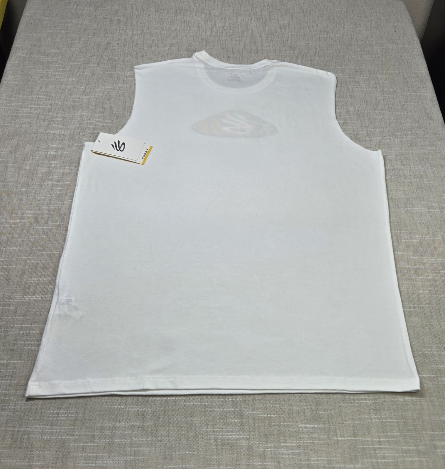Under Armour Curry Sleeveless Tank Shirt Large Mens White Basketball Warriors gallery