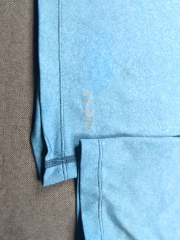 Terry Dri-Fit Cycling T-shirt Blue Men's Large Long Sleeve gallery