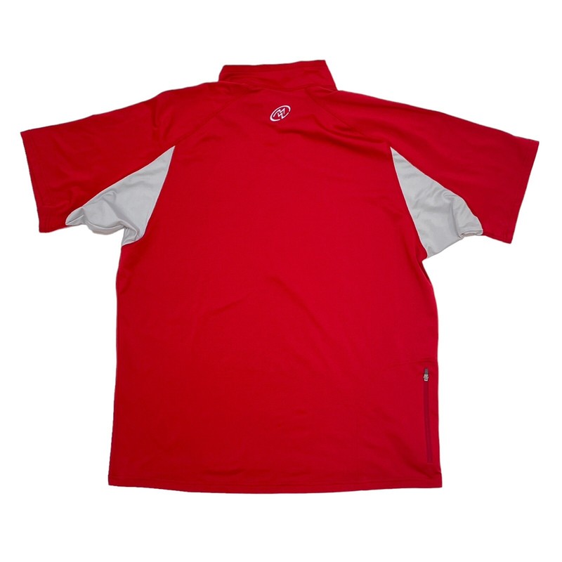 Cloudveil Short Sleeve Pullover Men’s Size Large Red Half Zip Shirt Hiking Base gallery