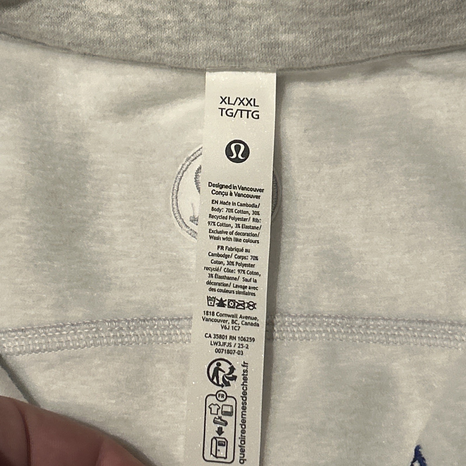 Lululemon Men's New York Islanders Scuba Funnel Back Half Zip NWT Sz Xl/XXL gallery