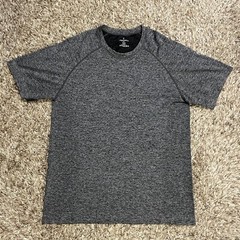 Fabletics Training Day Tee Shirt Mens XL Grey Short Sleeve Workout Gym
