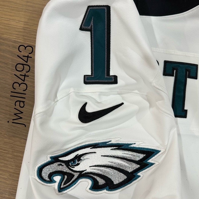 AUTHENTIC Jalen Hurts Philadelphia Eagles Nike Vapor ELITE STITCHED Jersey White gallery