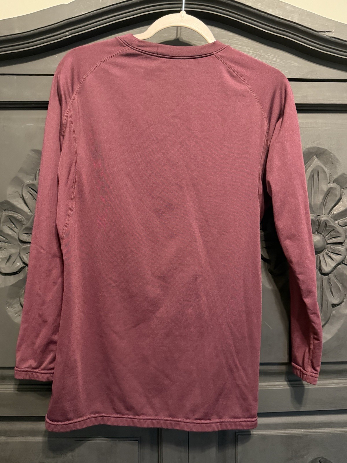 Devops Men’s Maroon Long Sleeve Compression Shirt gallery