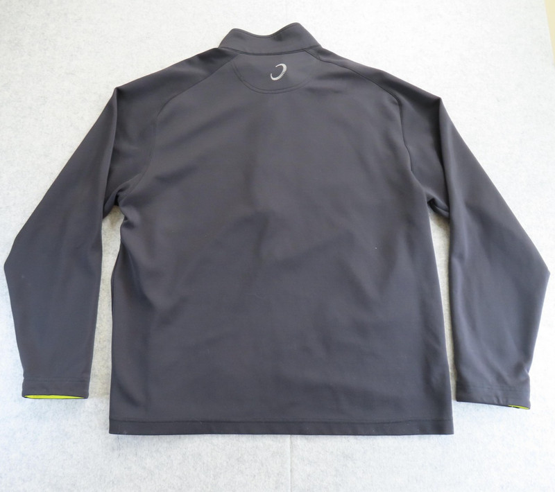 Zero Restriction Tour Series Pullover Mens XL Black 1/4 Zip Winged Foot Golf gallery