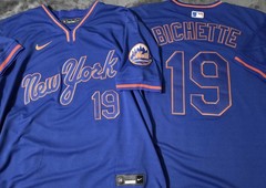 Fast Free Shipping! Medium Bo Bichette New York Mets Stitched Jersey 19