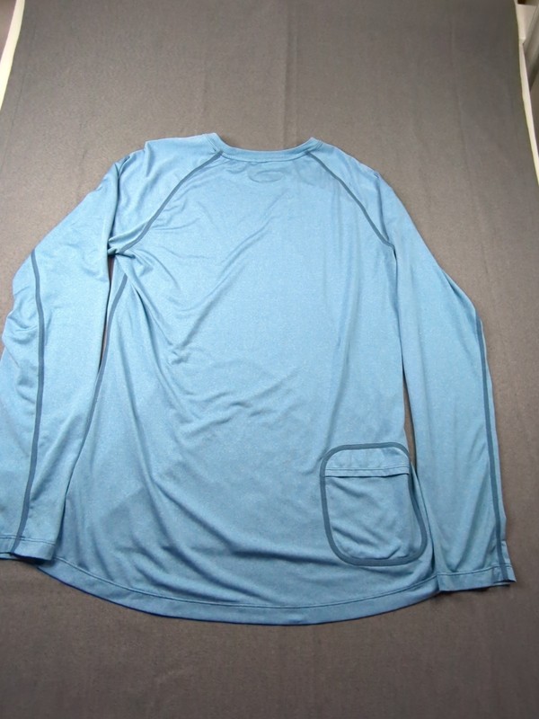 Terry Dri-Fit Cycling T-shirt Blue Men's Large Long Sleeve gallery