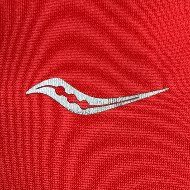 Saucony RunWarm 1/4 Zip Long Sleeve Pullover Men XL Red Moisture Wicking gallery