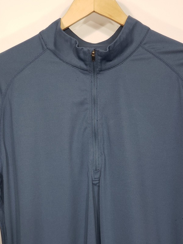 Alpine Design Dri-Logic Blue Layering Long Sleeve 1/4 Zip Shirt Men's Large gallery