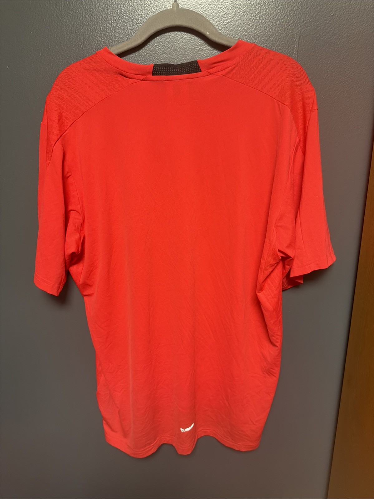 Adidas Shirt Mens Large Red D4T INT. TEE Training Performance Climacool+ JY6341 gallery