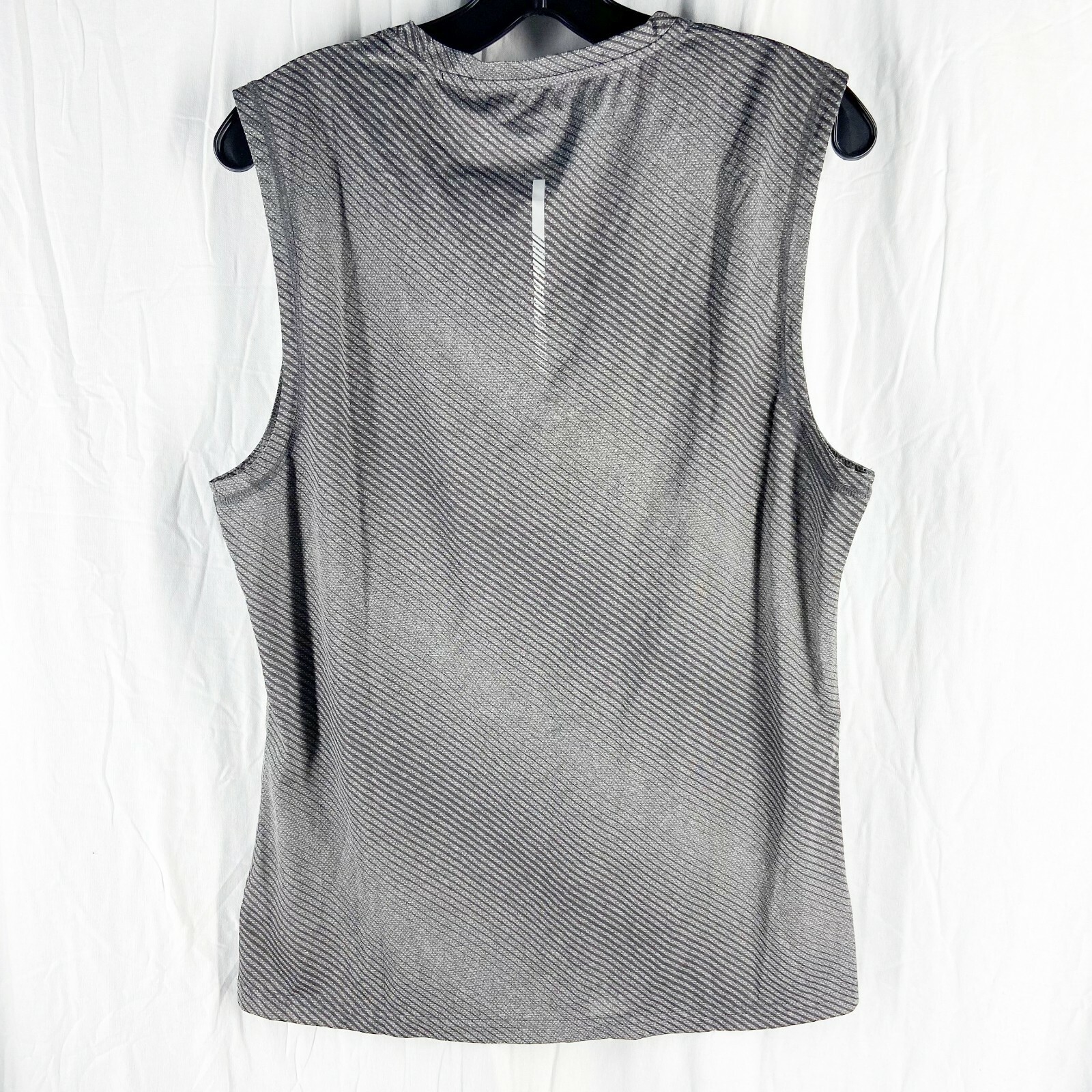 ASICS Mens Dark Gray Reflective Quickdry Training Sleeveless Top gallery