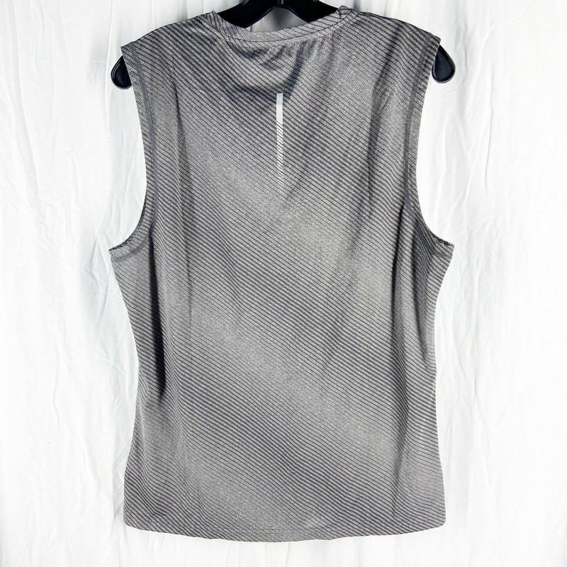 ASICS Mens Dark Gray Reflective Quickdry Training Sleeveless Top gallery