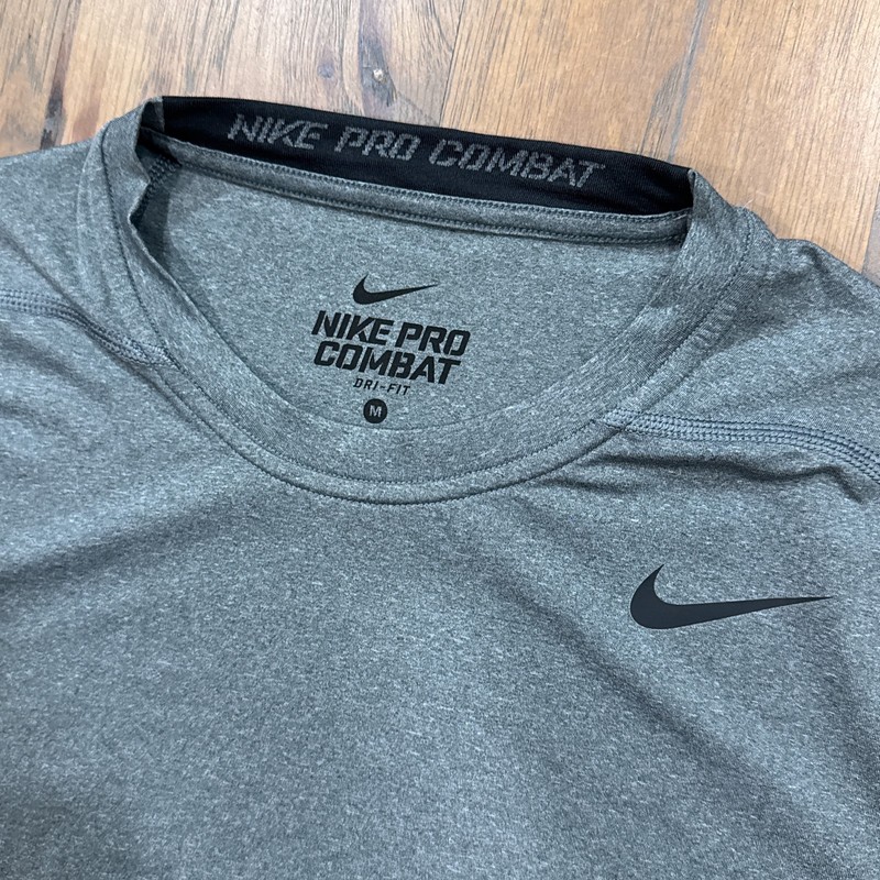 Nike Pro Combat Shirt Mens M Heather Gray Dri Fit Compression Athletic Training gallery