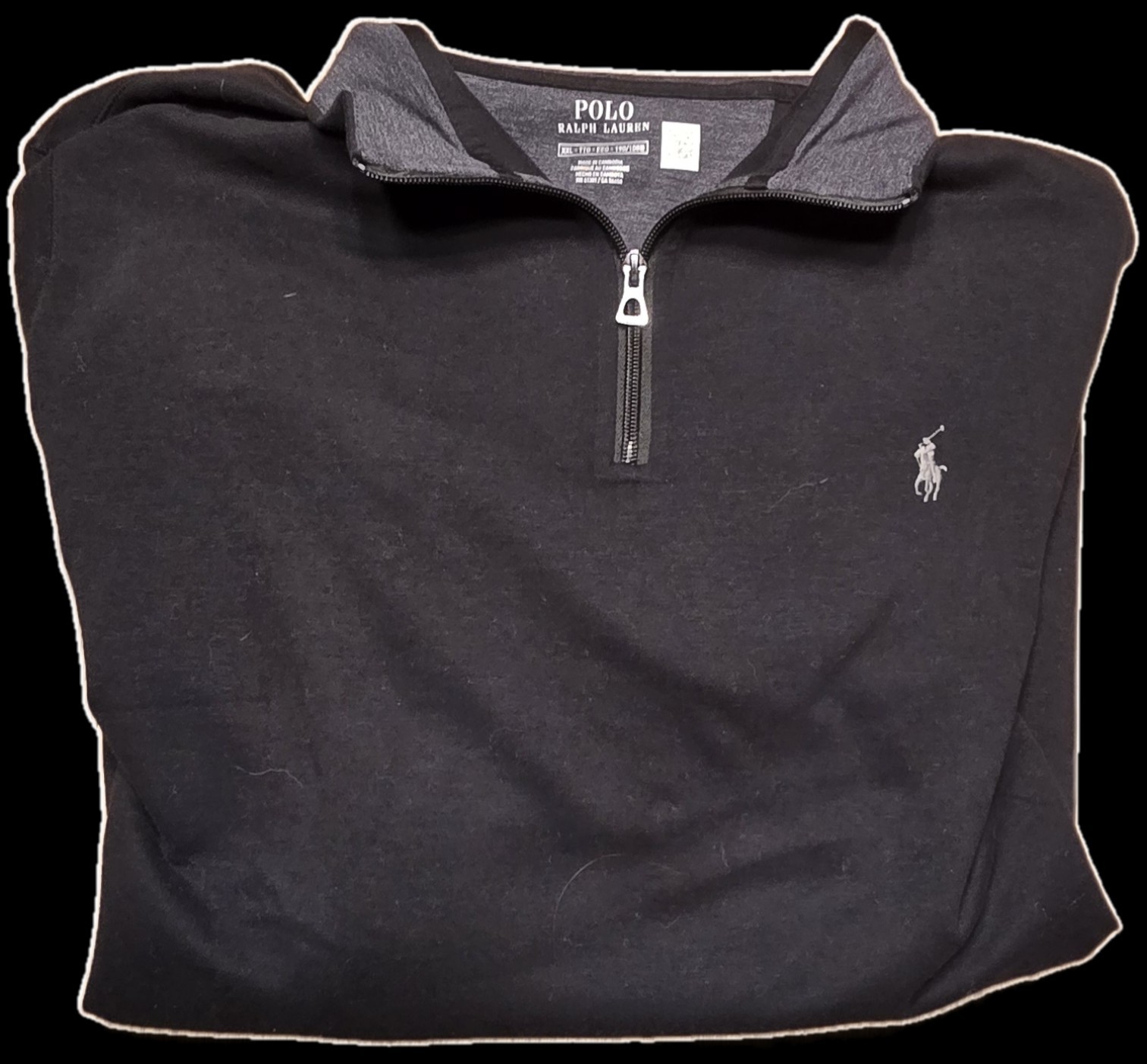 $125 NWT Polo Ralph Lauren Knit Estate-Rib Quarter-Zip Pullover Sweater 2XL gallery