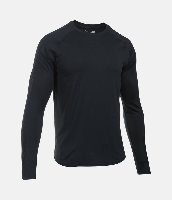 Under Armour Men UA Pursuit Long Sleeve Tee Shirt 1282971 - Black or Grey Size S gallery