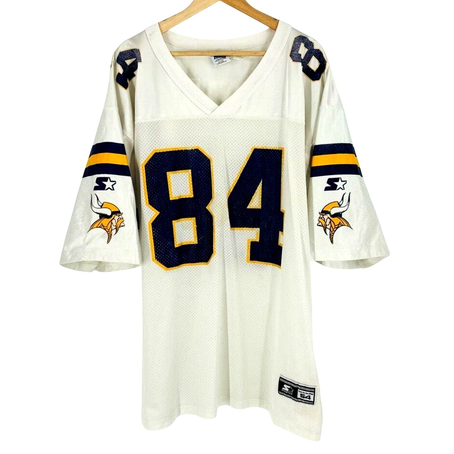 Starter Randy Moss Minnesota Vikings Football Jersey White Mens Size 54 XXL gallery