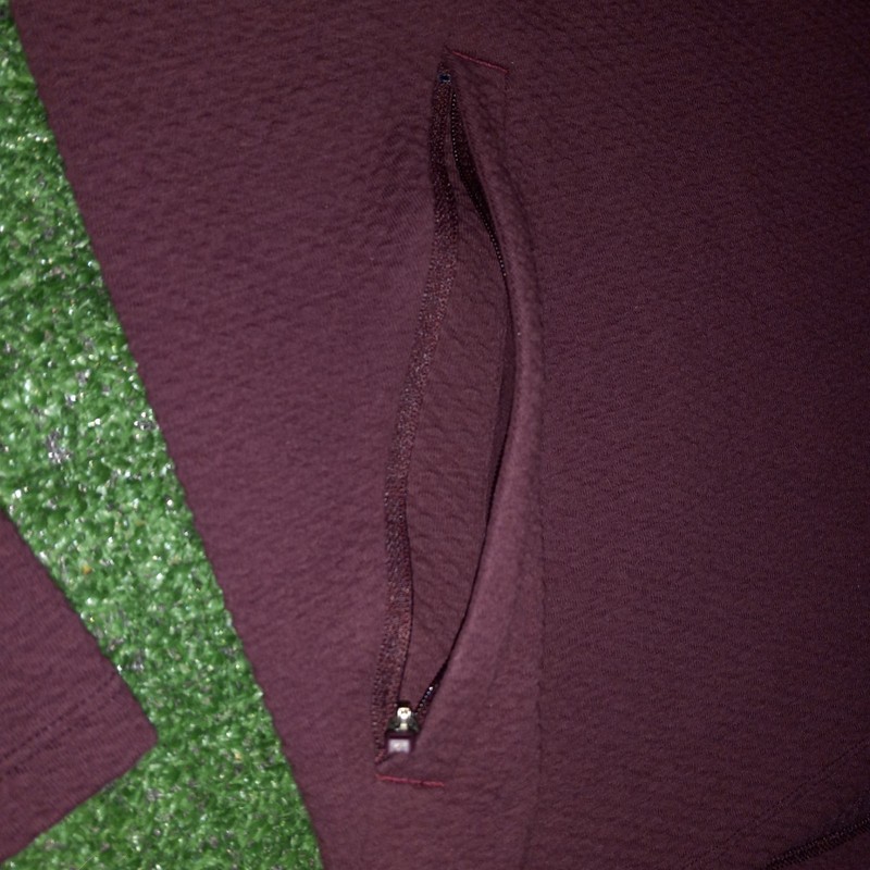 Lululemon At Ease Textured Half Zip Pullover M3DPXS Maroon 1/2 1/4 Mens Large gallery