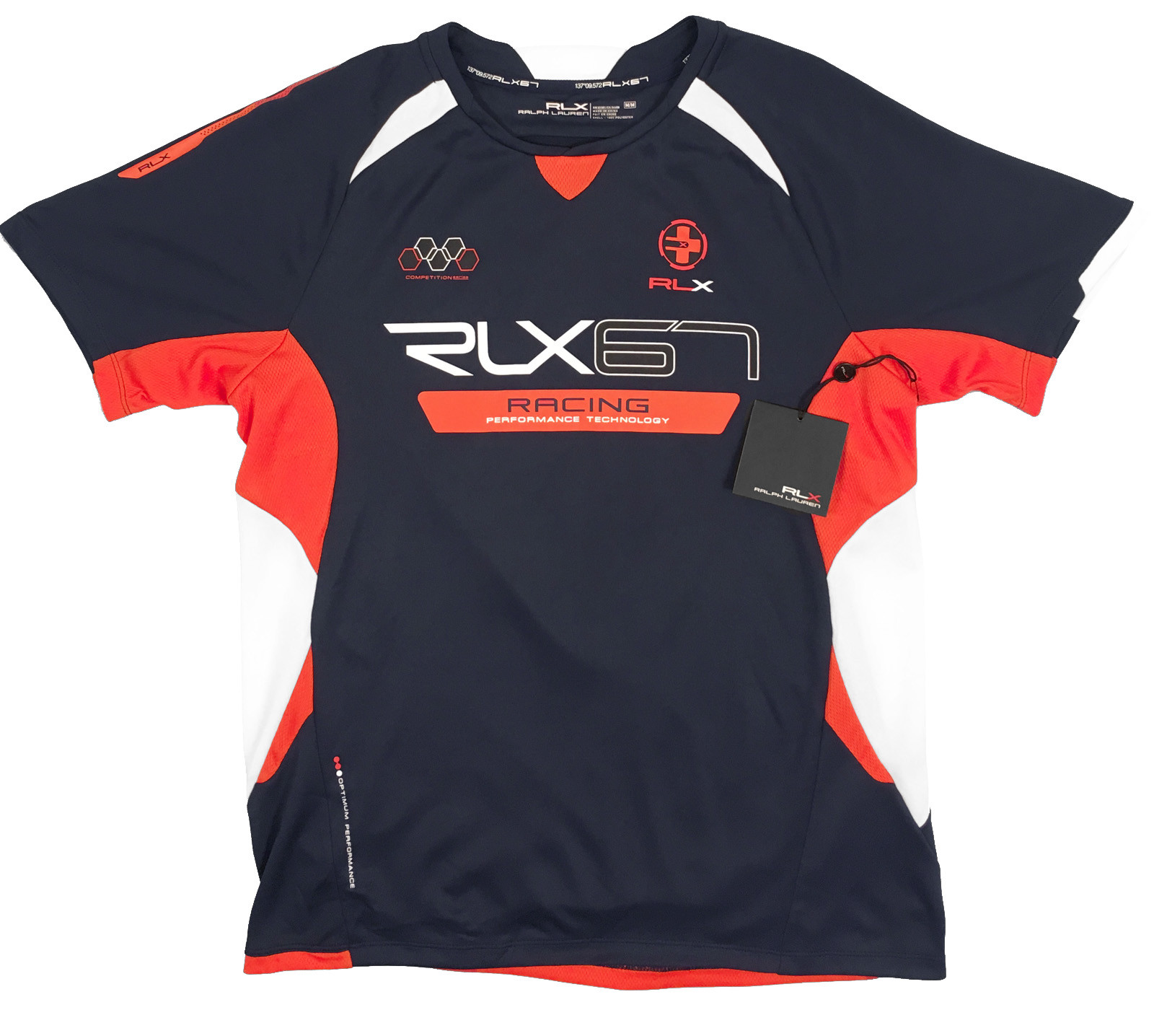 NEW RLX Ralph Lauren Athletic (Cycling) Shirt! Navy Big RLX on Back *SLIM FIT* gallery