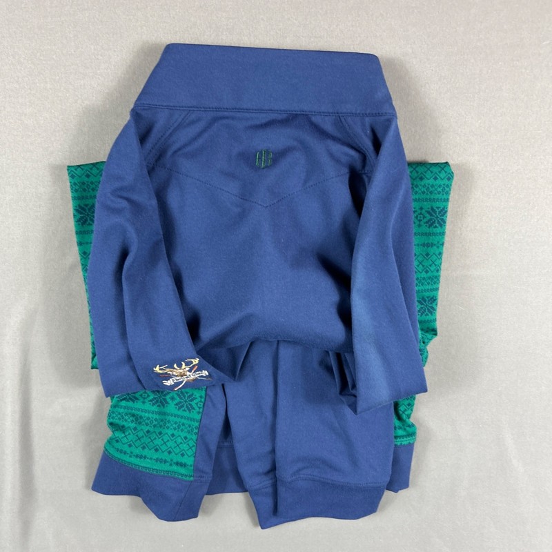 Holderness & Bourne Golf Pullover Sleeve Logo 1/4 Zip XL Blue Green MSRP $125 gallery