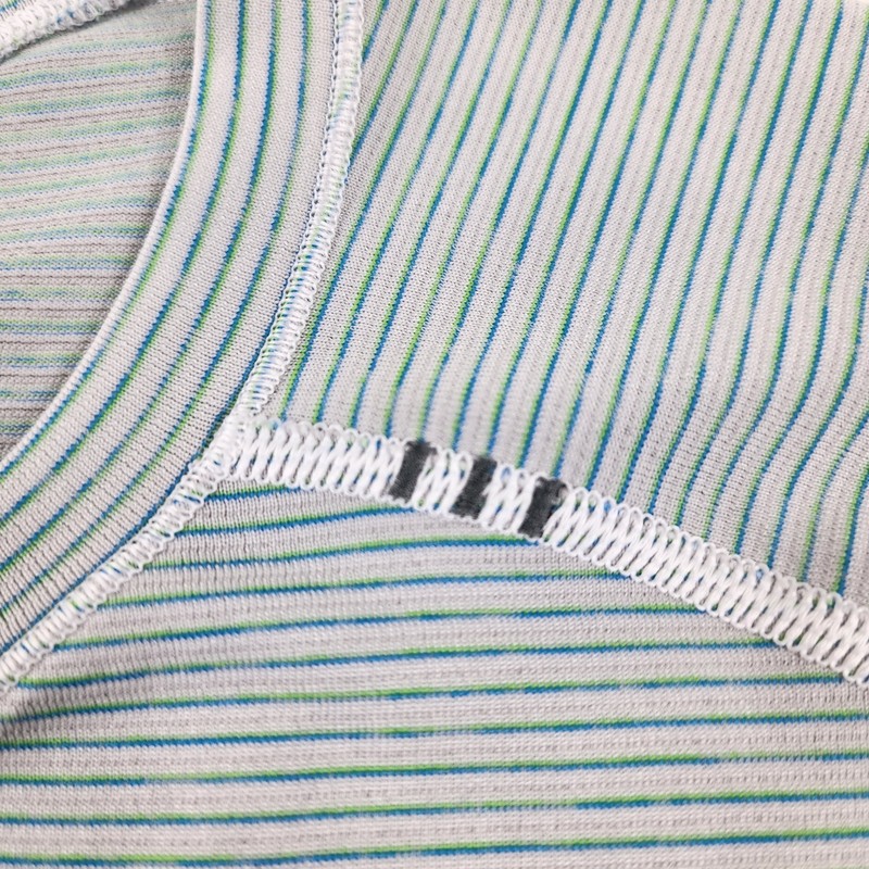 Lululemon Shirt Mens Medium Blue Green Stripe Hamptons Skull Athletic Tee Top gallery