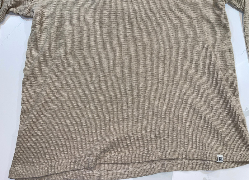 EUC COLOSSEUM COLORADO UNIVERSITY CU BUFFALO WARM THERMAL TAN SHIRT MEN'S LARGE gallery