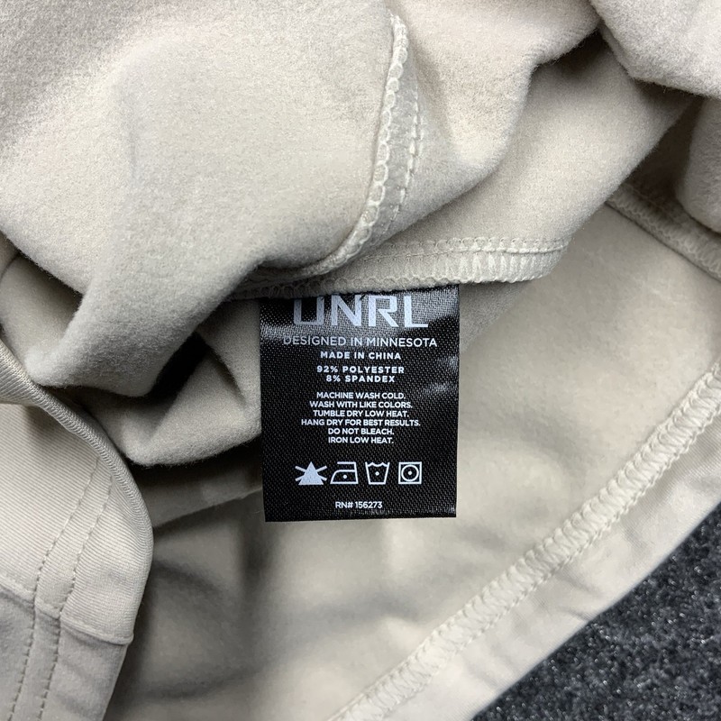 New UNRL Quarter Zip Pullover Men Athletic Performance Golf Lightweight XS Tan gallery