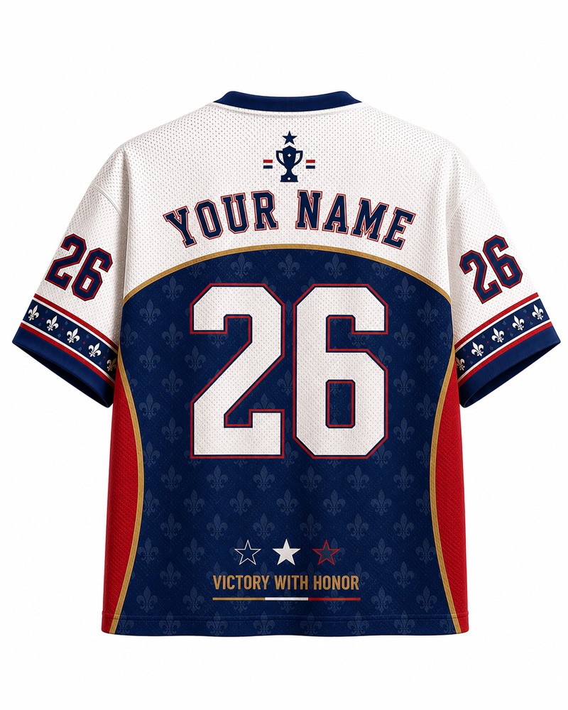 Custom France Champion Mesh Jersey, France Soccer Jersey, Football Jersey Unisex gallery
