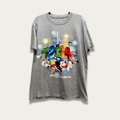 Disneyland Walt Disney 2014 Graphic T-Shirt Mickey Goofy Gray Men’s L Magic