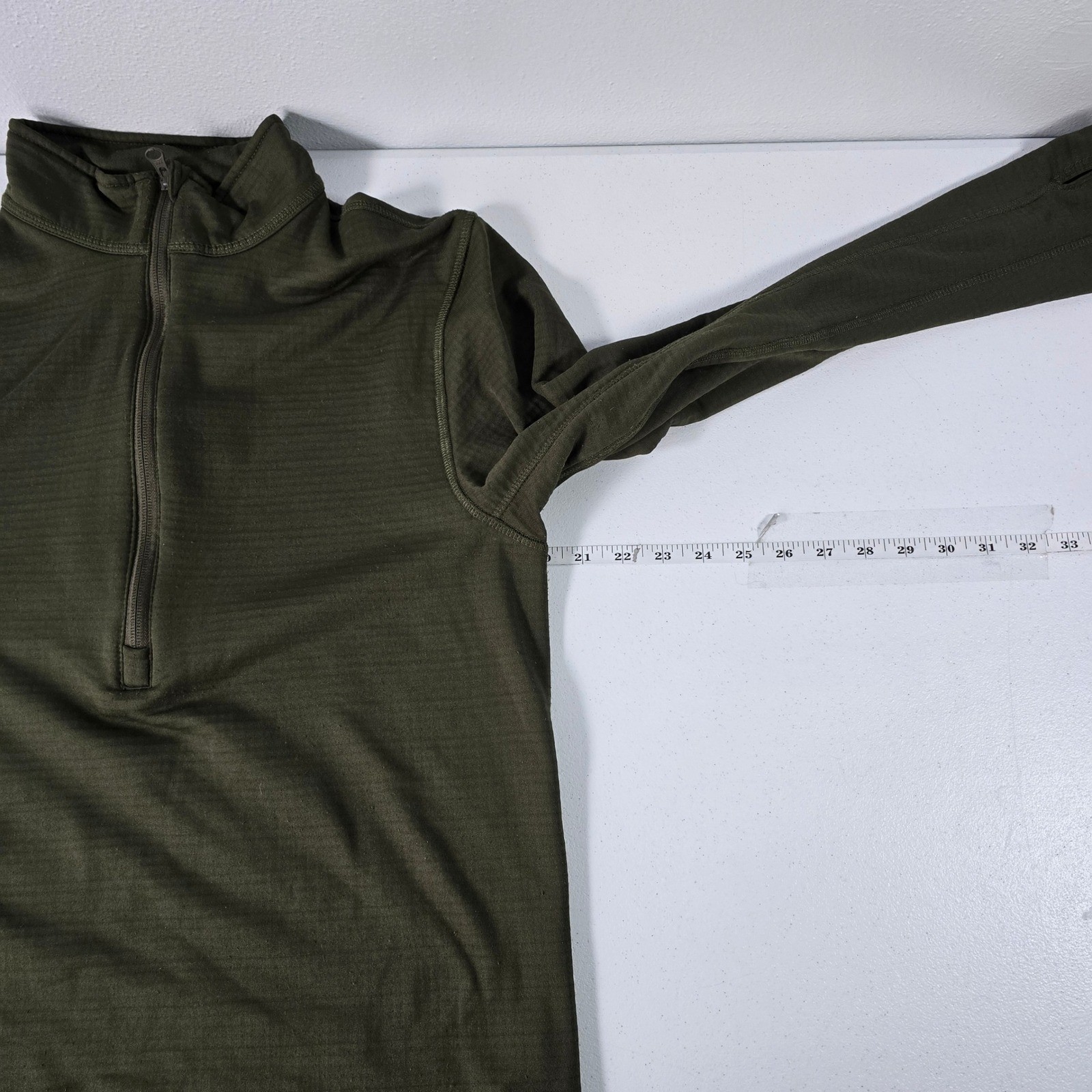 Condor 603 Base II Mid-Weight Quarter Zip Grid Fleece Pullover Olive Drab Mens L gallery