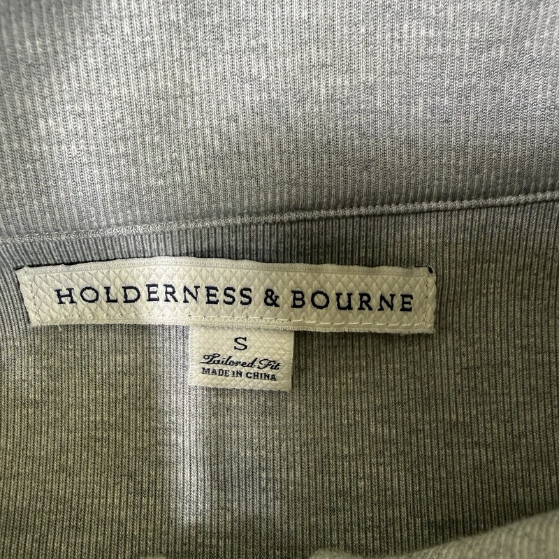 Holderness & Bourne Quarter Zip Pullover Men’s Size Small Grey The Robbins Golf gallery