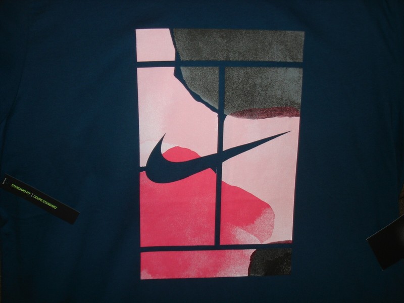 NWT Nike Men's Court Graphic Seasonal Tennis Tee T-Shirt CQ2422-432 Extra Large gallery