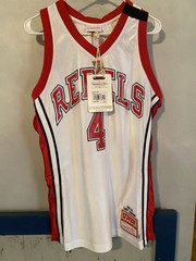 MITCHELL & NESS NCAA WHITE JERSEY UNLV RUNNIN REBELS 1989 LARRY JOHNSON, Mens M