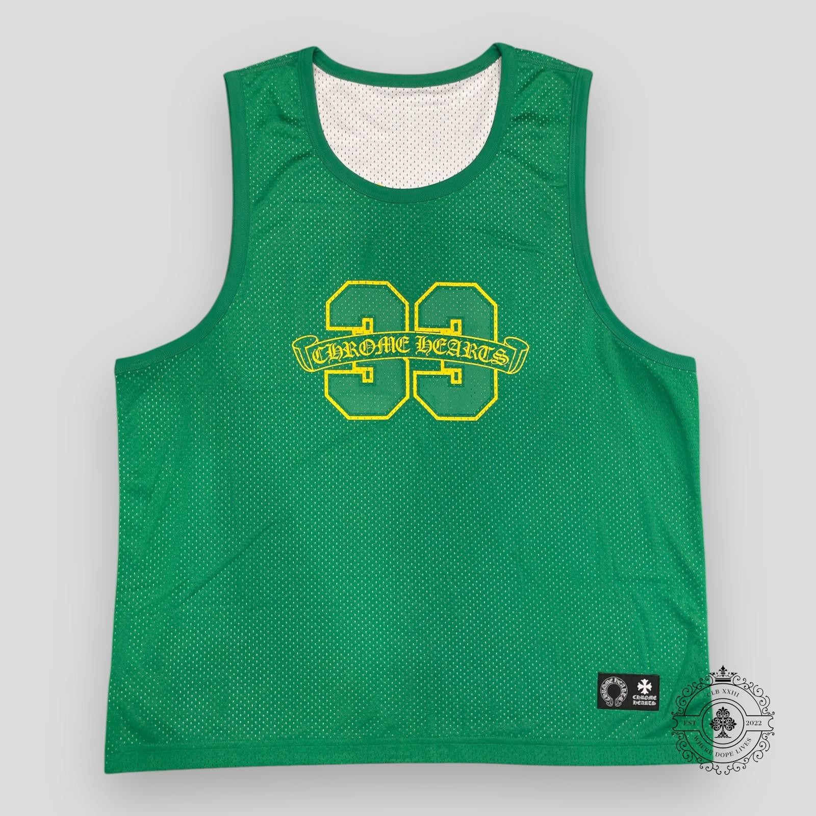 Chrome Hearts Reversible 33 Mesh Jersey in Green gallery